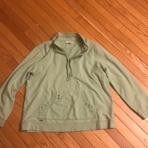 Mint green Coldwater creek hoodie  great condition